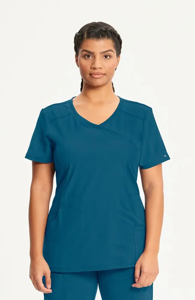 Cherokee Infinity Women's Mock Wrap Scrub Top 2625A Simply Scrubs Australia